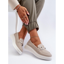 Step in style Mocassins Modèle S.Barski LR720 Beige - Entrez avec style 2