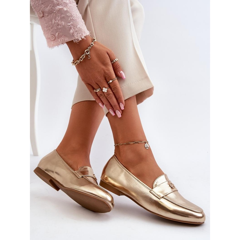 Step in style Mocassins Modèle Sylvaine 24PB98-6990 Or - Entrez avec style jaune 2