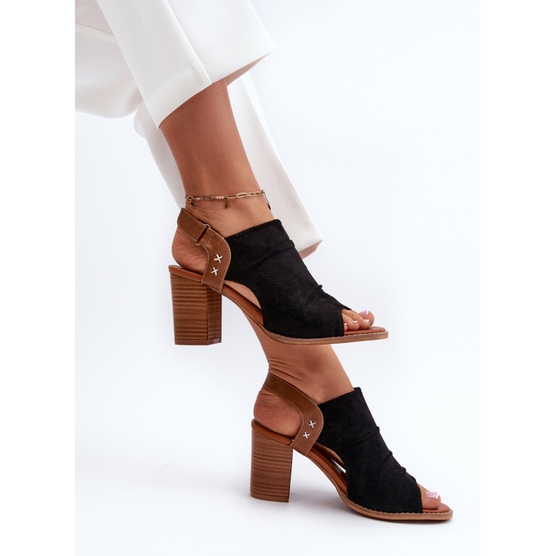 Step in style Sandales Modèle Rosca 24SD35-7184 Noir - Entrez avec style le noir 1