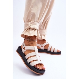 Step in style Sandales Modèle Zaxy JJ285015 Beige Clair - Entrez avec style 1