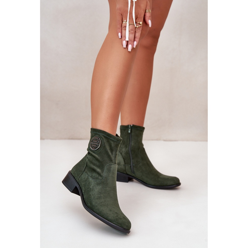 Step in style Bottes Modèle Lerioria ASA198-28 Vert - Entrez avec style 1