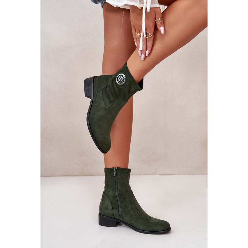 Step in style Bottes Modèle Lerioria ASA198-28 Vert - Entrez avec style 2