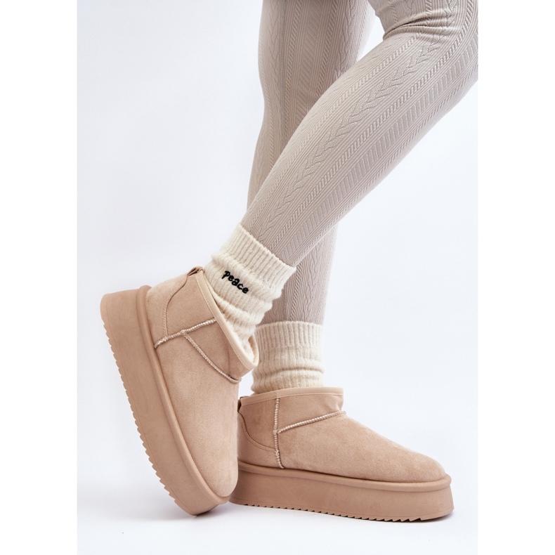 Step in style Bottes de neige Modèle Caliksa UA-1855 Beige - Entrez avec style 2
