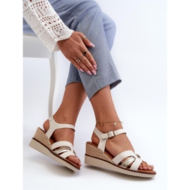 Step in style Sandales Modèle Starlenna 24SD98-7146 Or - Entrez avec style jaune 2