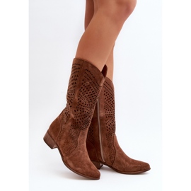 Step in style Bottes Modèle Zazoo 3305/P Marron Daim - Entrez avec style brun 1