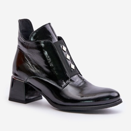 Step in style Bottes Modèle Zazoo 60504 Vernis Noir - Entrez avec style le noir 2