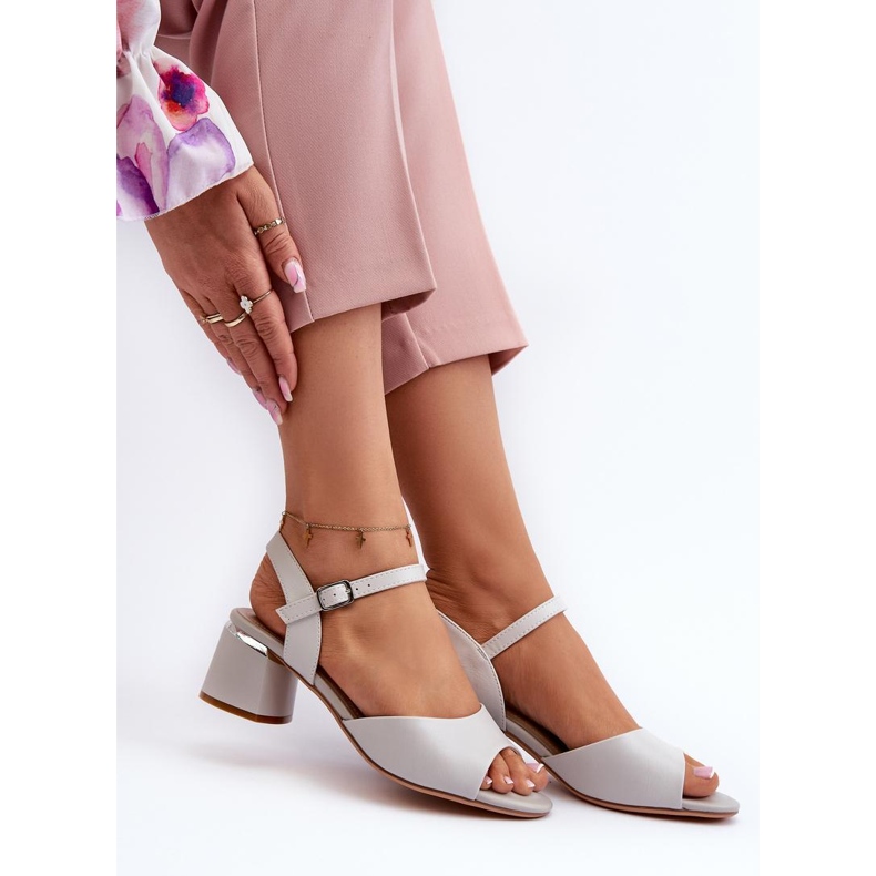 Step in style Sandales Modèle Sergio Leone SK876 Gris - Entrez avec style 1