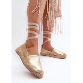 Step in style Espadrilles Modèle Ismanne B-727 Or - Entrez avec style jaune 3