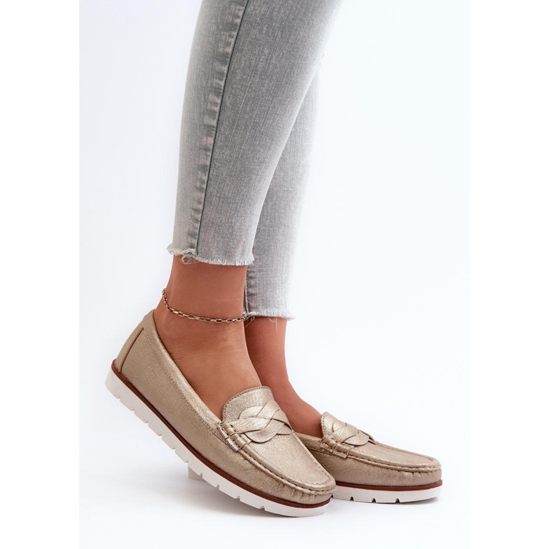 Step in style Mocassins Modèle Nestalia 834281 Or - Entrez avec style jaune 1