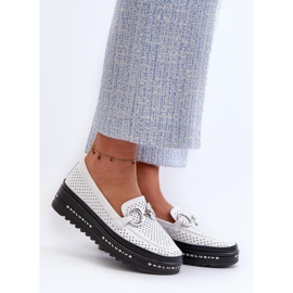 Step in style Mocassins Modèle S.Barski LR750 Blanc - Entrez avec style blanche 1