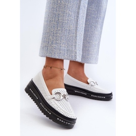 Step in style Mocassins Modèle S.Barski LR750 Blanc - Entrez avec style blanche 2