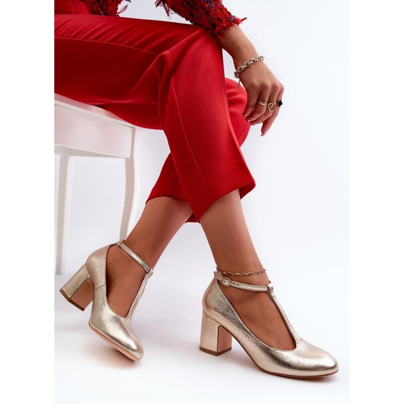 Step in style Escarpins Modèle Raniyah 834283 Or - Entrez avec style jaune 1