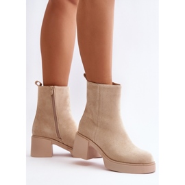 Step in style Bottes Modèle Meriluna YK39P Beige Clair - Entrez avec style 1