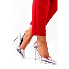 Step in style Talons hauts Modèle Tissoria LY9177-2 Argent - Entrez avec style gris 1
