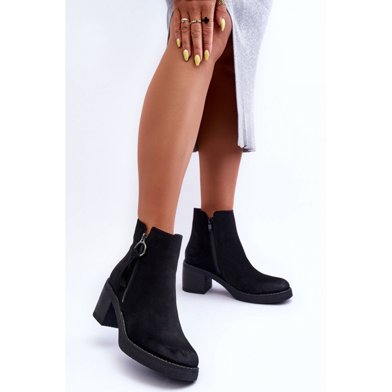 Step in style Bottes Modèle Limoso M706 Daim Noir - Entrez avec style 1
