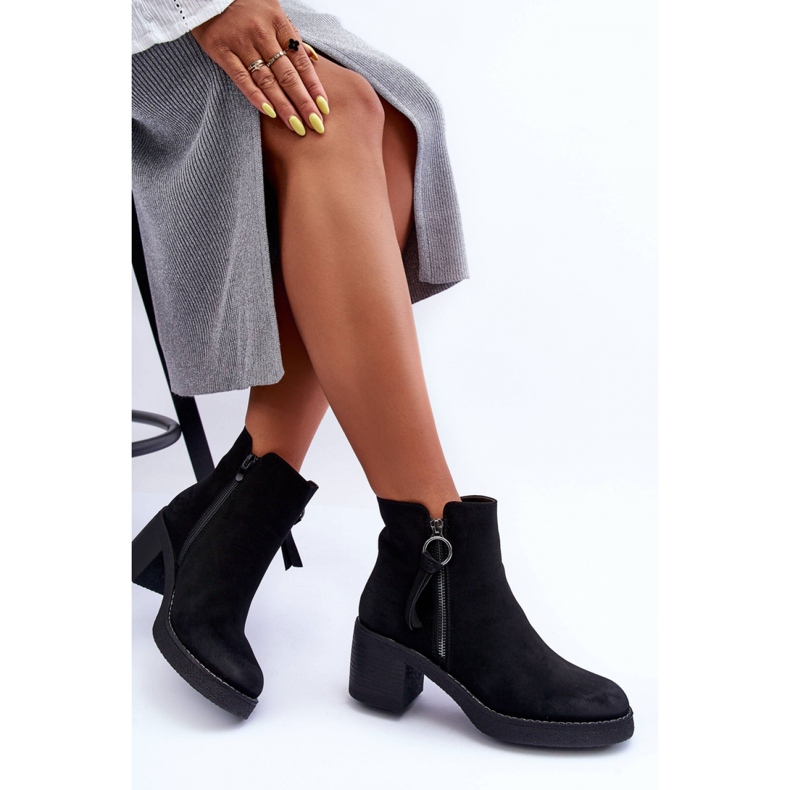 Step in style Bottes Modèle Limoso M706 Daim Noir - Entrez avec style le noir 2