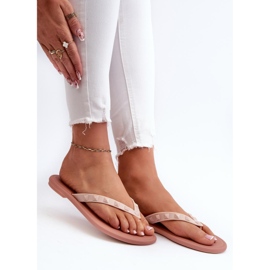 Step in style Sandale tongs Modèle Zaxy JJ285298 Rose - Entrez avec style 1