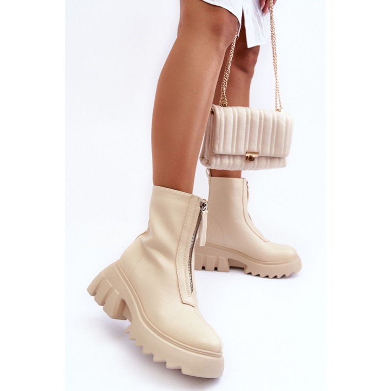 Step in style Bottes Modèle Kusma JJ52P Beige - Entrez avec style 1