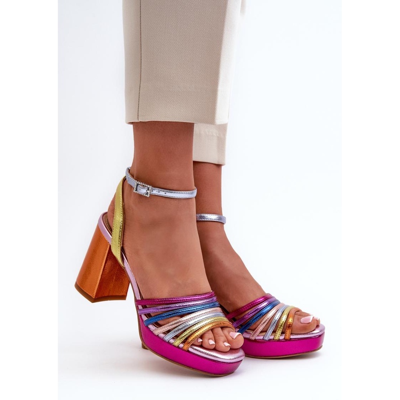 Step in style Sandales Modèle Da CR920 Multicolor Rose - Entrez avec style multicolore 1