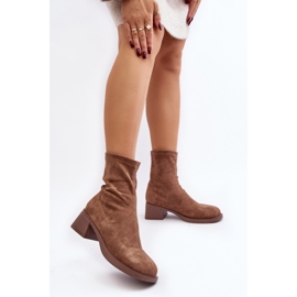Step in style Bottes Modèle Aphroteia 23BT35-6449 Marron Daim - Entrez avec style brun 1
