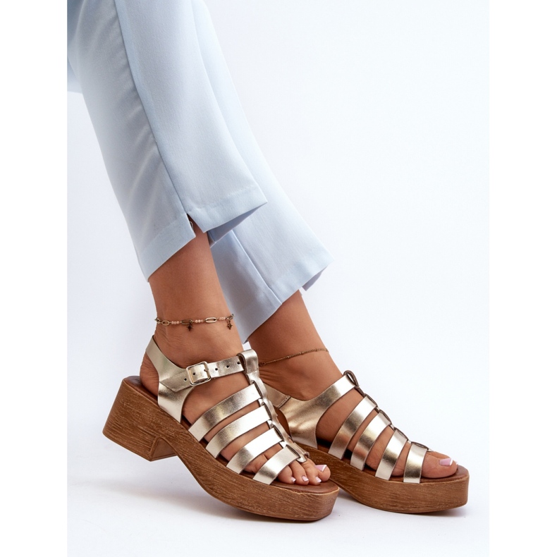 Step in style Sandales Modèle Zazoo 40410 Or - Entrez avec style jaune 2