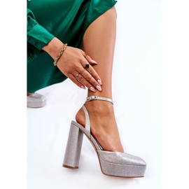 Step in style Sandales Modèle Rosel 3557-1 Argent - Entrez avec style gris 2