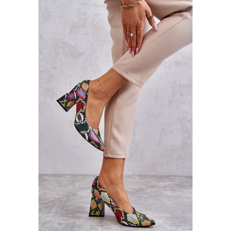 Step in style Escarpins Modèle Lewski Shoes 3277 Wąż Multicolore - Entrez avec style 2