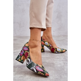 Step in style Escarpins Modèle Lewski Shoes 3277 Wąż Multicolore - Entrez avec style 3