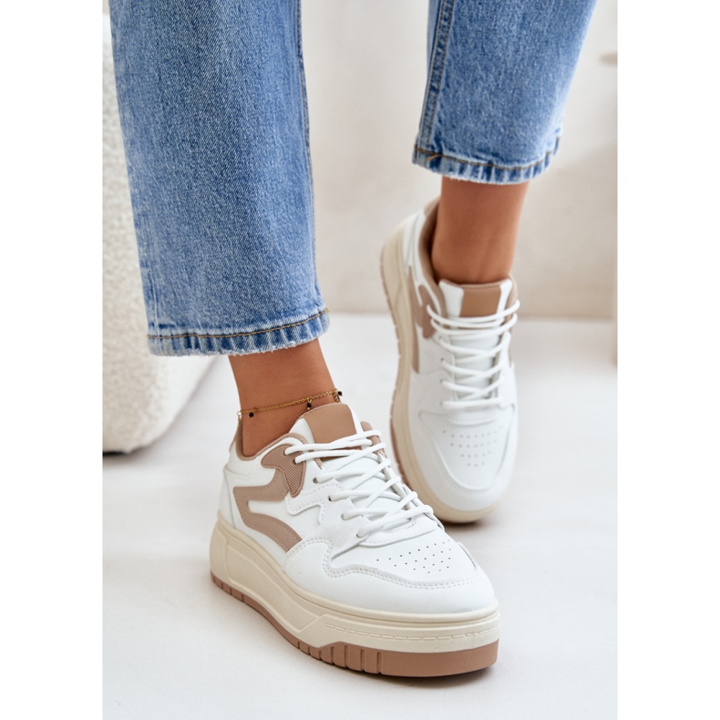 Step in style Chaussures de Sport Modèle Henizore 1W-N3 Blanc/Beige - Entrez avec style 1