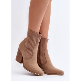 Step in style Bottines Modèle Sanile A5619-63 Kaki - Entrez avec style beige 1
