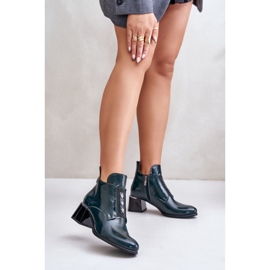 Step in style Bottes Modèle Zazoo 60504 Vernis Vert Foncé - Entrez avec style 1