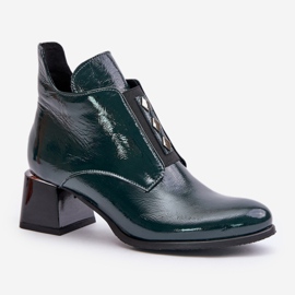 Step in style Bottes Modèle Zazoo 60504 Vernis Vert Foncé - Entrez avec style 2