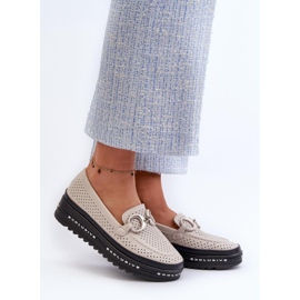Step in style Mocassins Modèle S.Barski LR750 Beige - Entrez avec style 1