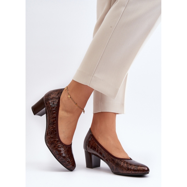Step in style Escarpins Modèle Cynania 58307 Marron - Entrez avec style brun 2