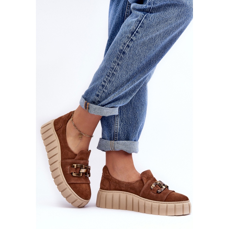 Step in style Chaussures Modèle Lewski 3398 Marron Daim - Entrez avec style brun 2