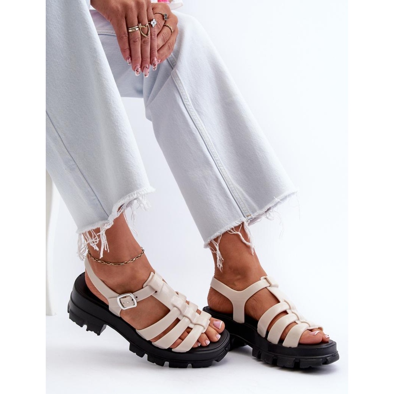 Step in style Sandales Modèle Zaxy NN285040 Beige Clair - Entrez avec style 1