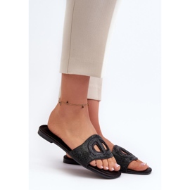 Step in style Sandale Tongs Modèle Dimrose LT06 Noir - Entrez avec style le noir 1