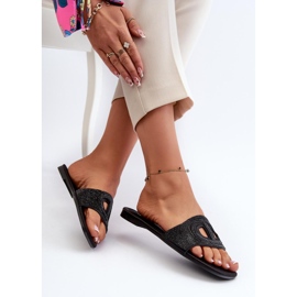 Step in style Sandale Tongs Modèle Dimrose LT06 Noir - Entrez avec style le noir 2