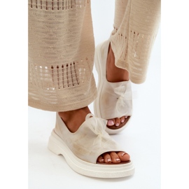 Step in style Sandales Modèle Zazoo 2939 Gold Brushed - Entrez avec style blanche 2