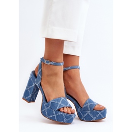 Step in style Sandales Modèle Acrana JA-49 Bleu - Entrez avec style 1