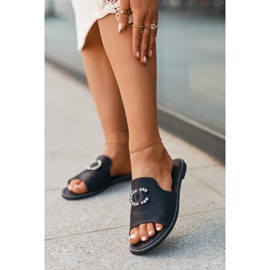 Step in style Sandale Tongs Modèle S.Barski KV27-050 Noir - Entrez avec style le noir 2