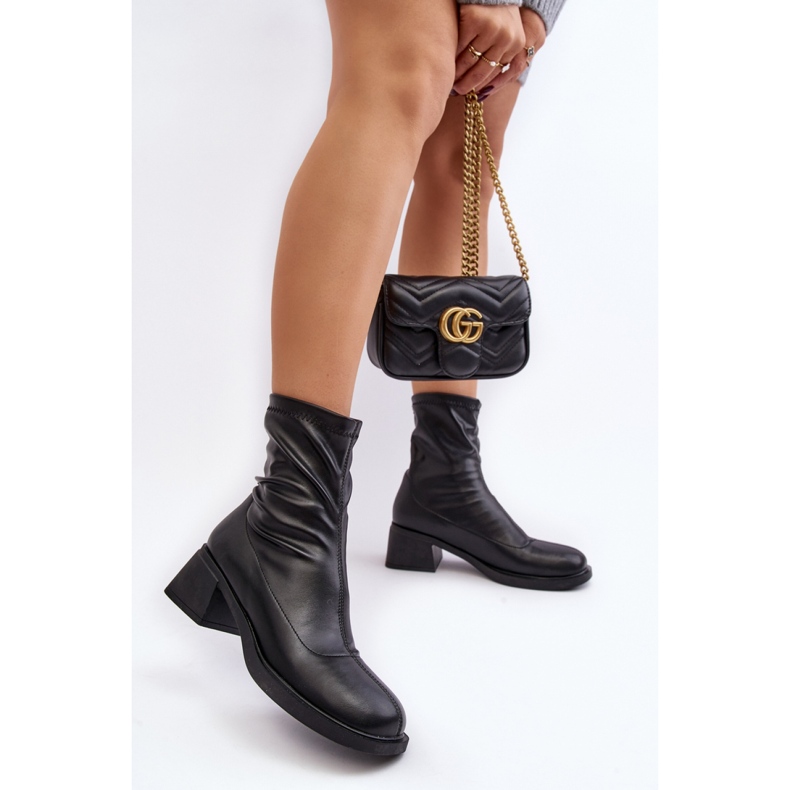 Step in style Bottes Modèle Aphroteia 23BT35-6449 Cuir Noir - Entrez avec style le noir 1