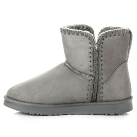 Bottes de neige en daim Kylie gris 3