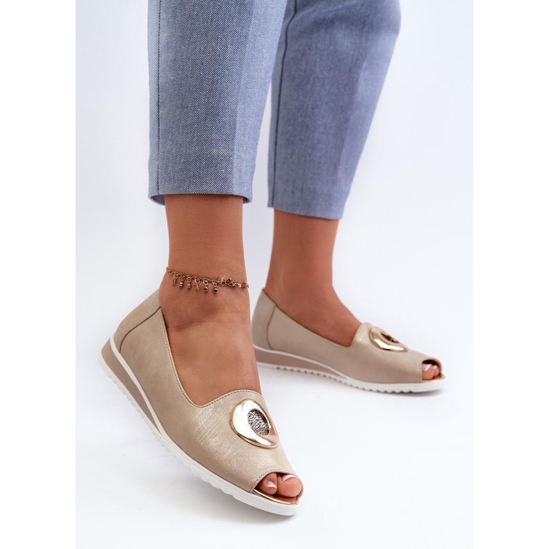 Step in style Escarpins Modèle Biolita ASA135-16 Or - Entrez avec style jaune 1