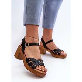 Step in style Sandales Modèle Assames 24SD98-6758 Noir - Entrez avec style le noir 2