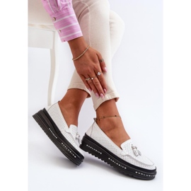 Step in style Mocassins Modèle Assetnima 24PB18-7176 Blanc - Entrez avec style 1