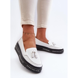 Step in style Mocassins Modèle Assetnima 24PB18-7176 Blanc - Entrez avec style blanche 2