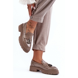 Step in style Chaussures Modèle Velenase YL189 Dark Beige Lakier - Entrez avec style 2 Step in style Chaussures Modèle Velenase YL189 Dark Beige Lakier - Entrez avec style 2