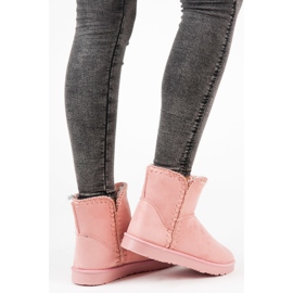 Bottes de neige en daim KYLIE rose 2 Bottes de neige en daim KYLIE rose 2
