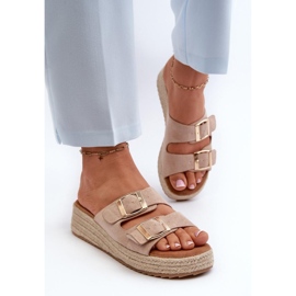 Step in style Sandale Tongs Modèle Zaloemi C-315 Beige - Entrez avec style 1